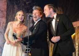 Prince William rocks out with Bon Jovi and Taylor Swift