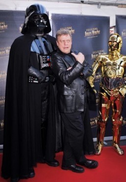 Should Luke Skywalker have turned to the Dark Side? Actor Mark Hamill poses with Dark Vader ©AFP PHOTO / MIGUEL MEDINA
