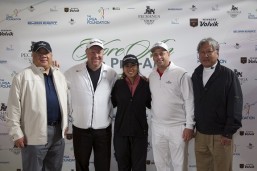 PRC's team with LPGA Pro Danielle Kang, Left 1: Mr. Wade Lai (President, iGraphix Advertising Agency) Left 2: Tjeerd Brink (VP Finance/ CFO, Pechanga Resort & Casino), Right 1: Mr. Dennis Khanh (VP of F&B, Pechanga Resort & Casino), Right 2: Mr. Bill Anderson (Director of Player Development, Pechanga Resort & Casino)