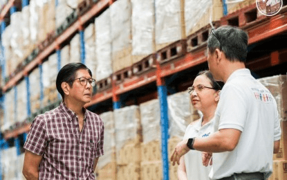 PBBM visits food facility, assures stable supply amid global tensions