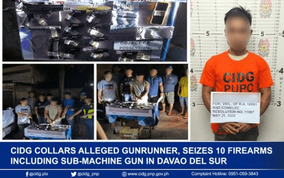 CIDG nabs gunrunner, seizes 10 firearms in Davao Sur