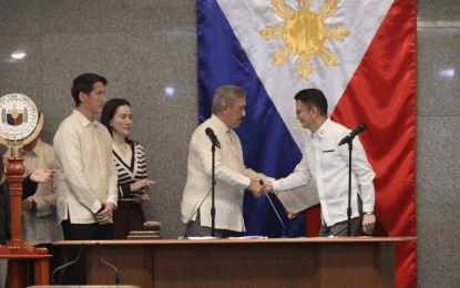 Sotto back as Senate President, vows to fight corruption