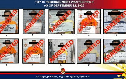 Top 10 most wanted persons in Bicol arrested