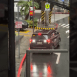 LTO suspends driver over flashing reverse lights