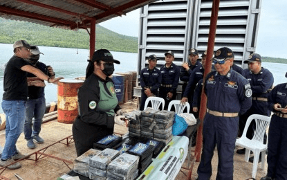 Navy ship recovers P214-M cocaine bricks off Palawan waters
