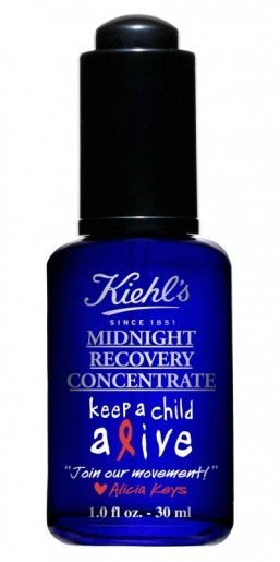 Kiehl's is launching a limited edition of its "Midnight Recovery Concentrate" in support of the non-profit initiative Keep a Child Alive. ©Michelangelo di Battista