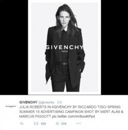 Julia Roberts for Givenchy Spring campaign